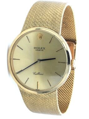 Rolex Cellini 18K Gold Slim Dress Watch 63.50 Grams 18K Gold Winding Watch ~Rare